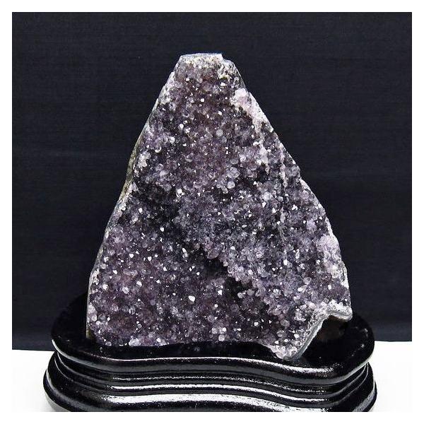 1Kg アメジスト クラスター ウルグアイ産 原石 amethyst 台座付属 一点