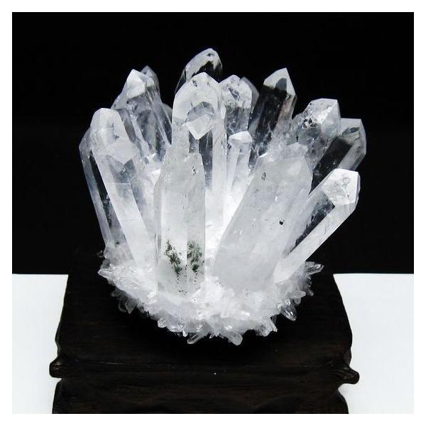 水晶 クラスター 原石 置物 台座付属 一点物 182-7333 : 天然石