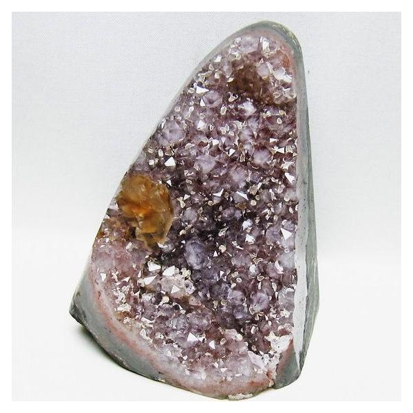 アメジスト クラスター ウルグアイ産 カルサイト付き 原石 amethyst