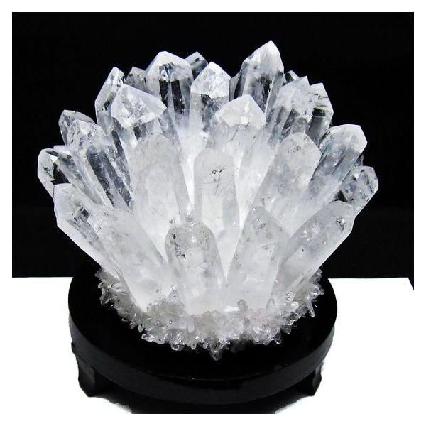 1.3Kg 水晶 クラスター 原石 台座付属 一点物 送料無料 182-8372