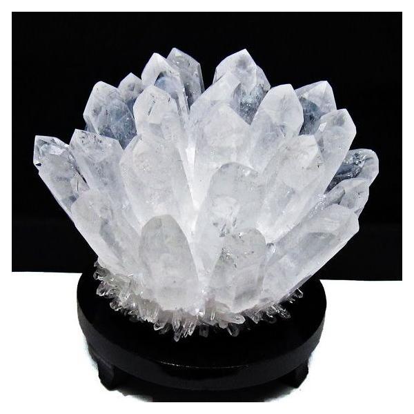 1.6Kg 水晶 クラスター 原石 台座付属 一点物 送料無料 182-8380