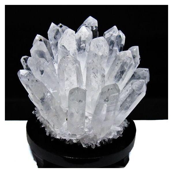 1.4Kg 水晶 クラスター 原石 台座付属 一点物 送料無料 182-8383