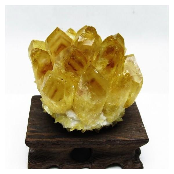 シトリンクラスター シトリン クラスター シトリンクォーツ 原石 台座付属 一点物 182-8443