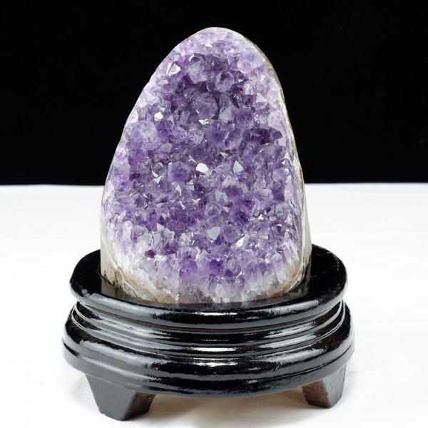 1.3Kg アメジスト クラスター ウルグアイ産 原石 amethyst 台座付属