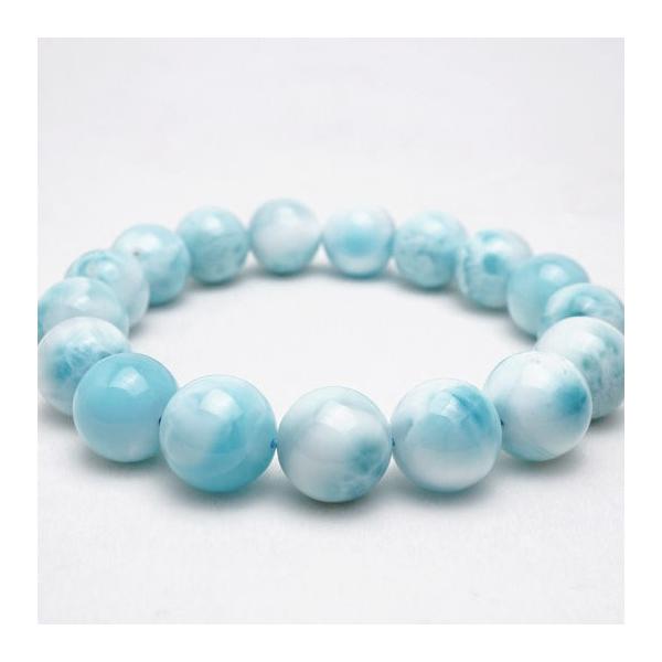 ラリマー ブレスレット ラリマール ヒーリング効果 12mm 一点物 199-3