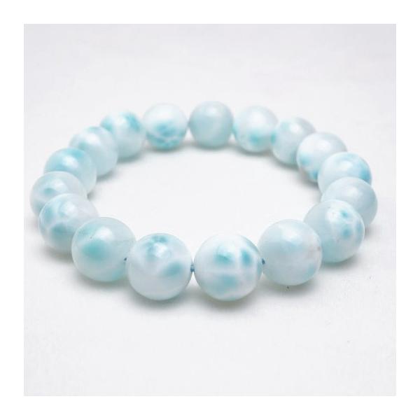 ラリマー ブレスレット 12mm 一点物 211-2539 : 天然石
