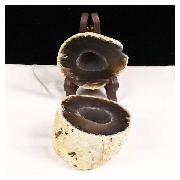 アゲートの置物 トレジャーメノウ アゲート 瑪瑙 メノウ 置物 台座付属 275-38