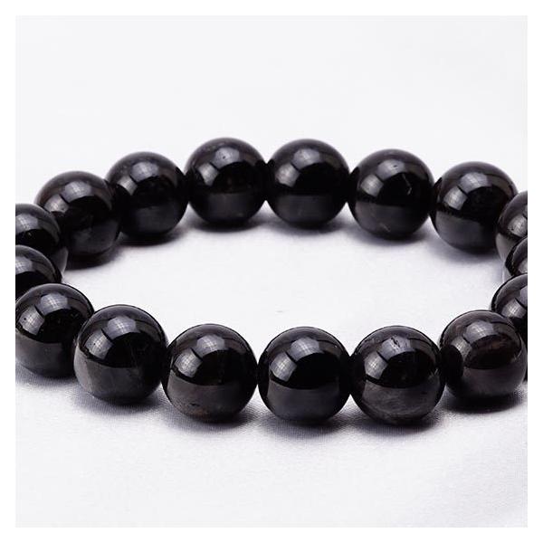 モリオン 黒水晶 ブレスレット 12mm〜13mm ランダム発送 メール便送料