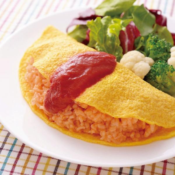 ◇ポイント：オムレツ・オムライスに　簡単便利な卵シート。割卵から製品まで一貫生産ラインでふっくらとやわらかく焼き上げた直径18cmの丸型の卵シートです。鮮やかな黄色でメニューを華やかに仕上げます。割りたての卵を使い、焼きたてをそのままパック...