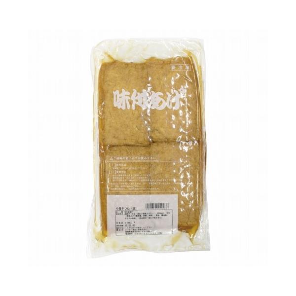 約8×13cm長方形の味付油揚げです。解凍後、そのままうどんやそば等のトッピングとしてご使用頂けます。◇原産国(最終加工地)：日本(福岡)◇主要原材料：油揚げ油揚げ【大豆(アメリカ又はカナダ)(遺伝子組換えでない)、植物油】(国内製造)、糖...