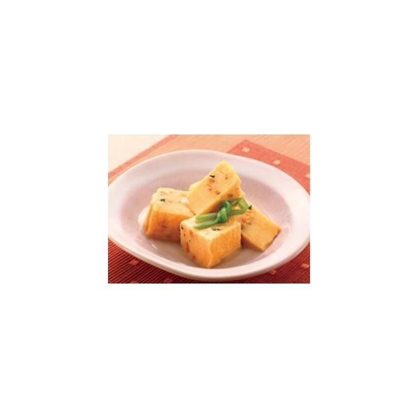 ◇ポイント：ふんわりと焼き上げた野菜入りの玉子焼きに和風のあんを合わせました。合わせだし(かつおだし、さばだし)を生かし、食塩相当量0.9g(製品100gあたり)に仕上げました。◇原産国(最終加工地)：日本(新潟)◇主要原材料：鶏卵(国産)...