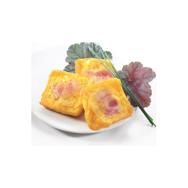 ◇ポイント：角型のプレーンオムレツにベーコンを入れました。ベーコンの風味と卵がぴったりの組み合わせです。◇最終加工地：日本(新潟)◇主要原材料：鶏卵(日本他)、ベーコン、砂糖、でん粉、植物油脂、醸造酢、食塩、発酵調味料、かつお節エキス、しょ...