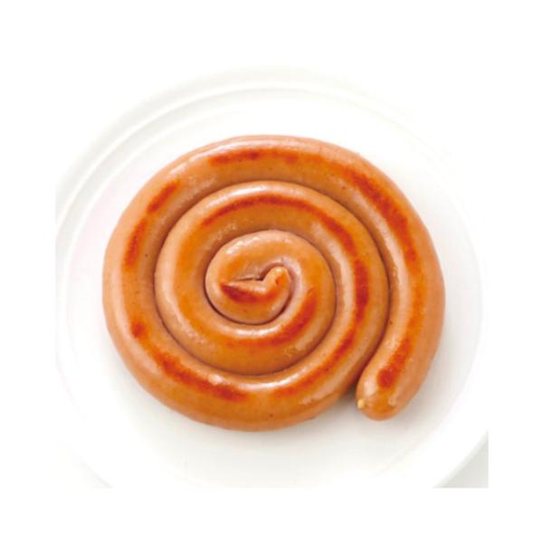 天然腸を使用した粗挽きタイプのソーセージ◇最終加工地：中国◇主要原材料：豚肉、豚脂肪、大豆たん白、糖類(砂糖、水あめ)、食塩、香辛料、酵母エキス、たん白加水分解物/加工デンプン、調味料(アミノ酸等)、リン酸塩(Na)、増粘多糖類、酸化防止剤...