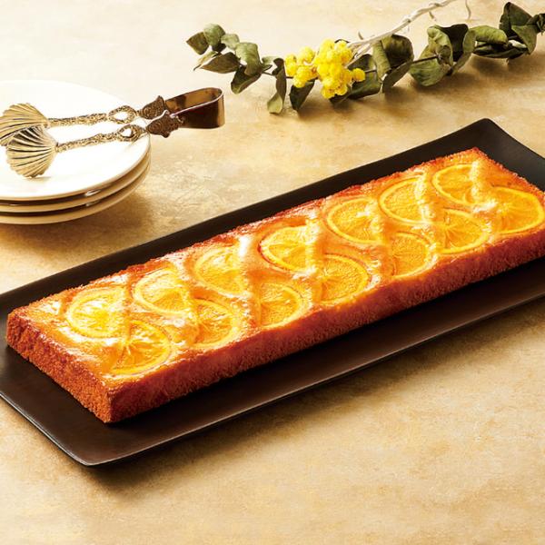 バター風味の生地にスライスしたシロップ漬けのオレンジをのせて焼き上げました。◇最終加工地：日本◇主要原材料：全卵(国内製造)、オレンジシロップ漬け(オレンジ、砂糖)、小麦粉、砂糖、マーガリン、他(一部に小麦・卵・乳成分を含む)◇内容量：41...