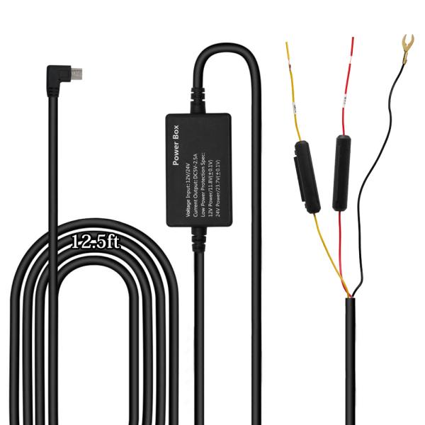 dP[u miniUSB dR[h ~C 12V/24V5V/1.5AɕϊpRo[^[ P[u4.0m dی ߓdی X̃hCuR[_[p