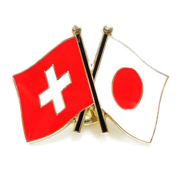 感謝の声続々！ TOSPA ピンバッジ2ヶ国友好 日本国旗 ロシア国旗 約20