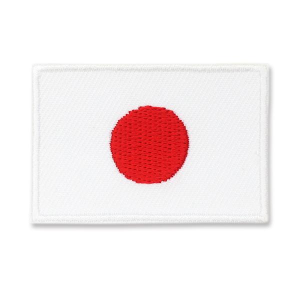ワッペン 日本 国旗柄 SSサイズ 約3cm×4.5cm アイロン圧着方式  【】 