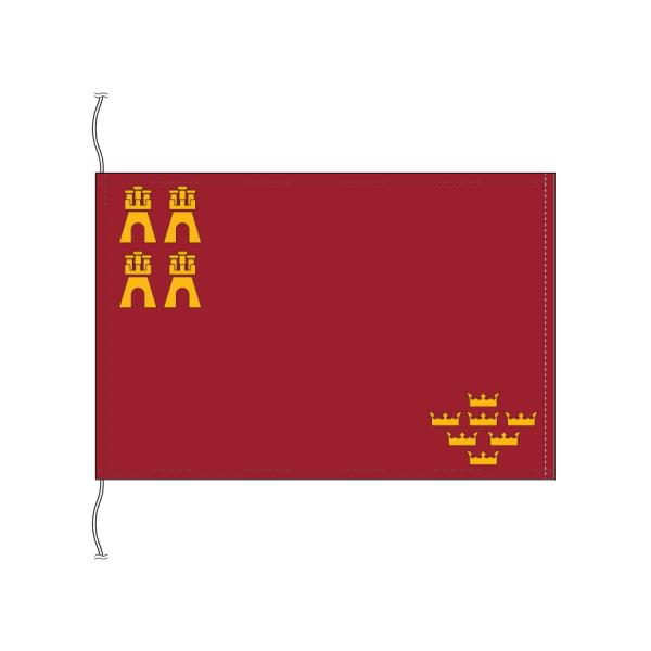 TOSPA スペイン 自治州旗 ムルシア州（卓上旗 16×24cm 高級テトロン製）