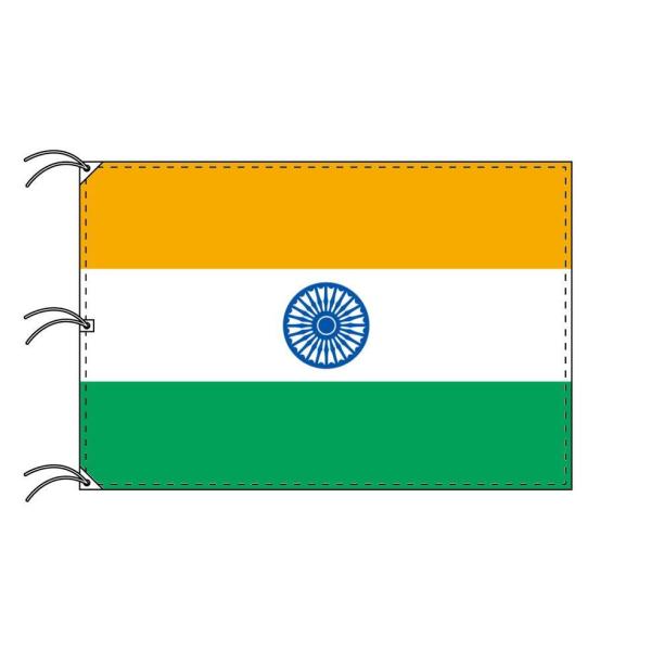 TOSPA インド 国旗 140×210cm テトロン製 日本製 世界の国旗シリーズ