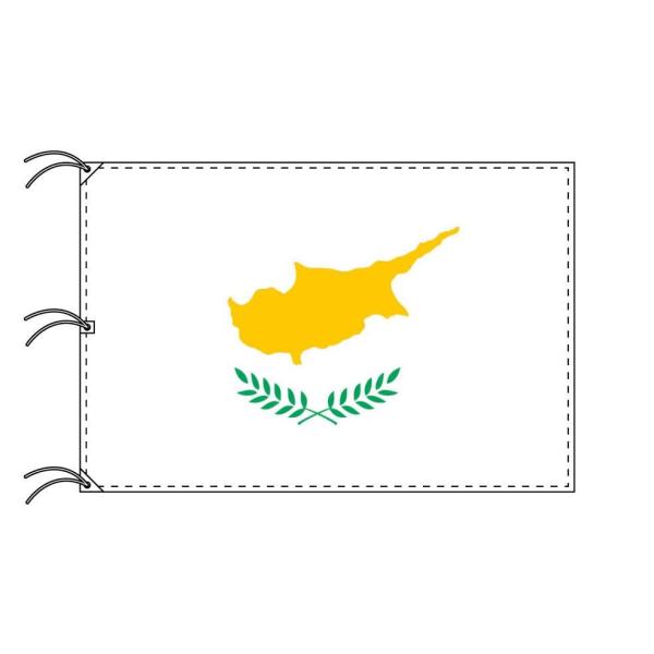 TOSPA キプロス 国旗 140×210cm テトロン製 日本製 世界の国旗シリーズ