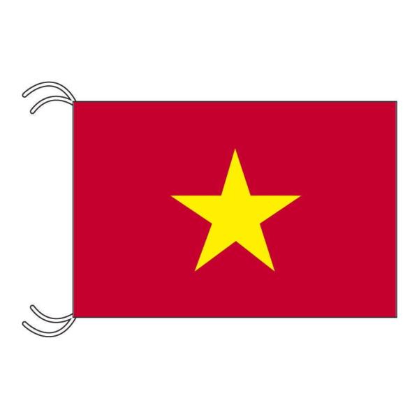 ベトナム 国旗 MLサイズ 45×67.5cm テトロン製 日本製 世界の国旗 