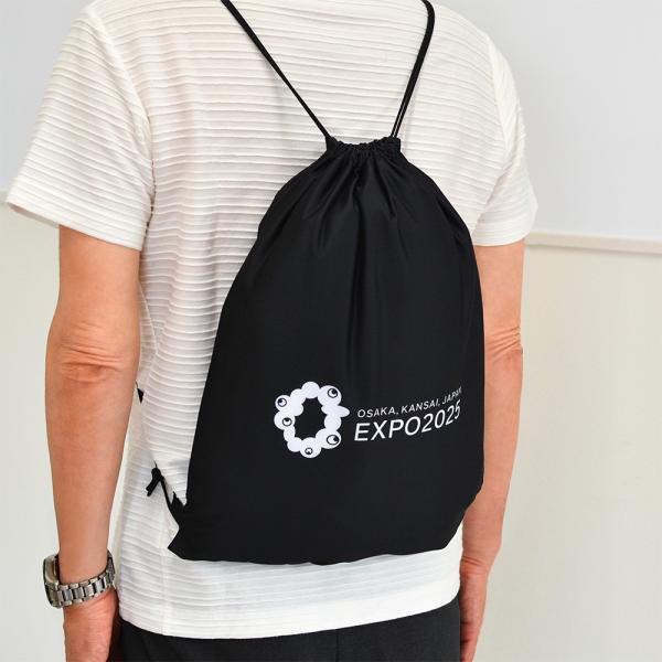 ナップザック ロゴマーク ミャクミャク 黒 2025大阪・関西万博