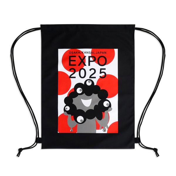 激レア 完売品 大阪万博２０２５【ミャクミャク】ナップザック 黒ミャクミャク EXPO2025 ミャクミャク Mid Century 黒 ナップザック 2025大阪・関西