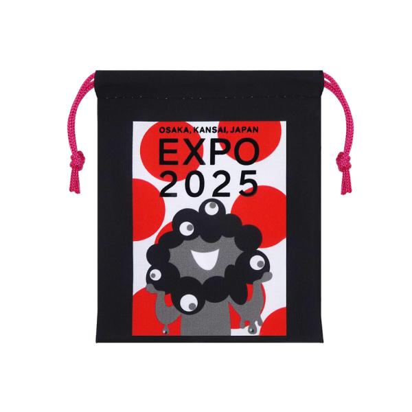 2025大阪・関西万博公式ライセンス商品 EXPO2025万博グッズフロントとバックは別デザイン。両引きヒモで口をしっかり閉じられます。小物の仕分などいろいろな用途で活躍します。小さなお子様から大人まで幅広く使える可愛いミニ巾着袋です。素材...