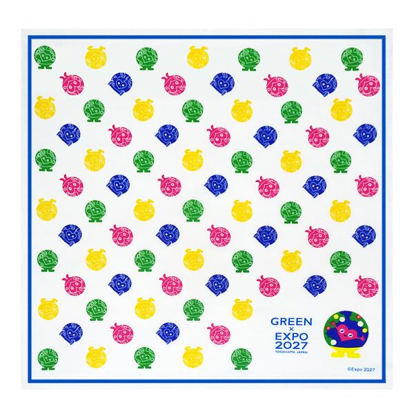 EXPO2027 トゥンクトゥンク  バンダナ 地紋 2027年国際園芸博公式ライセンス商品