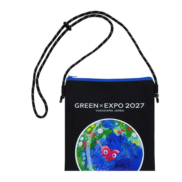 EXPO2027 トゥンクトゥンク ショルダーポーチ 黒 2027国際園芸博覧会