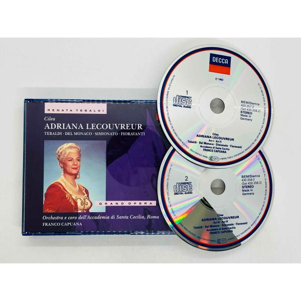 即決2CD チレア: アドリアーナ・ルクヴルール レナータ・テバルディ CILEA: ADRIANA LECOUVREUR TEBALDI ・ DEL MONACO 430 256-2 W01