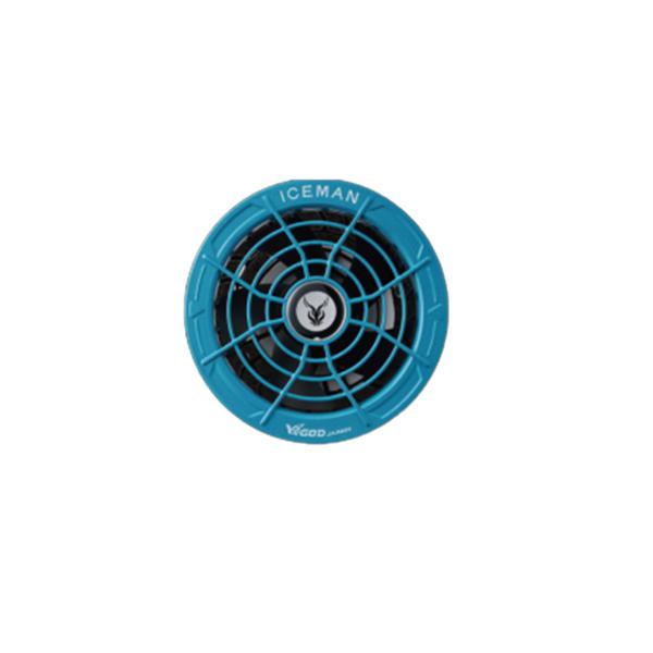 山真 ハイパワーファン 空調ウェア用 30V HP30VBLSET アイスブルーマン 薄型 ファンユニット 2個セット ファンケーブル付 作業服 暑さ