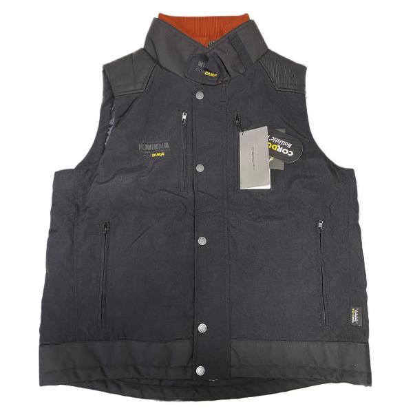 ニックス(KNICKS) 数量限定 ワークベスト 防寒着 ブラック:レッド M