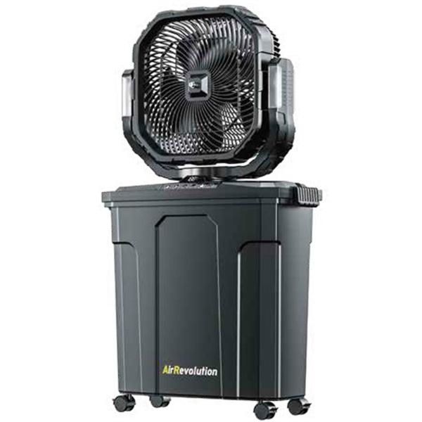 KMネクスト AirRevolution MIST FAN-BIG ブラック 充電式 ミストファン