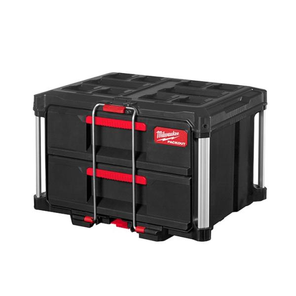 MILWAUKEE PACKOUTモジュール式ストレージシステムは、業界で最も耐久性と汎用性に優れたストレージシステムです・サイズ概寸：L 22.2 x W16.2 x H14.3インチ（L56 x W41 x H36 cm）・スタイル：2...