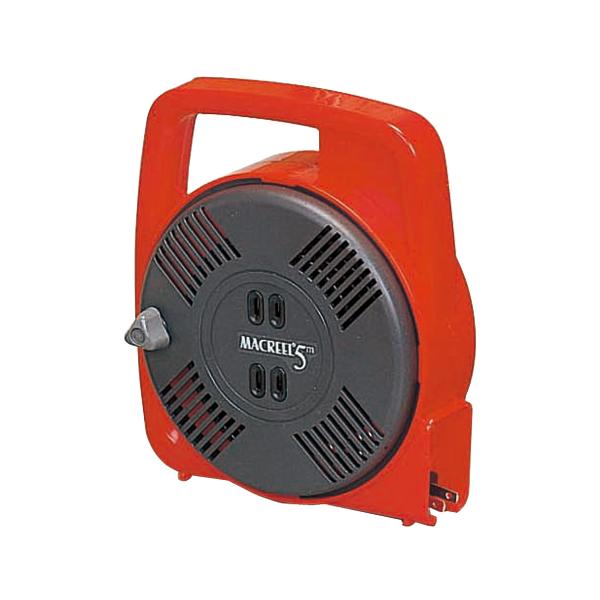 ハタヤ MS-5 レッド マックリール 5m ホームリール 延長コード