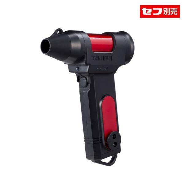 タジマ(Tajima) 充電式ブロワ セフブロワ キープジェット80 SFBKJ80N40R レッド 最大風速80m/s 4000mAh USB Type-C 300g 小型 ハンディ 現場清掃