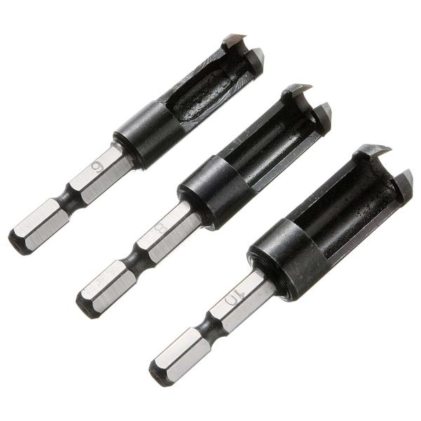 ●本体：機械構造用炭素鋼 ●素材に合った木ダボ、木栓が自分で簡単に作れます。 ●木ダボ、木栓作りに ●ダボ径(mm)：6、8、10 ●作成可能ダボ長さ(mm)：最大25 ●シャンク径(mm)：6.35 ●シャンク形状：六角 ●全長(mm)：...