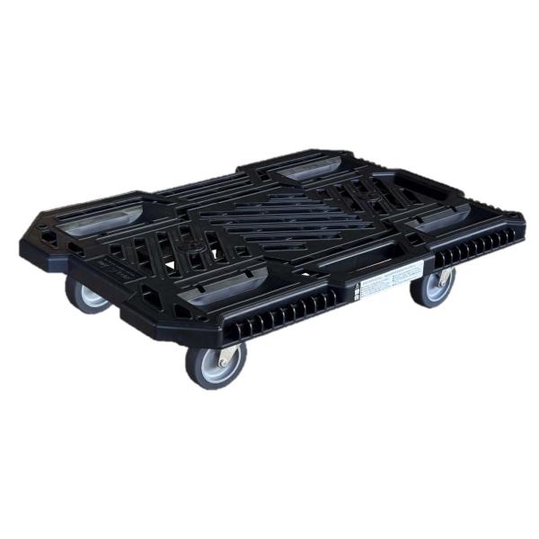 藤原産業 SUPER BULL メッシュ型 平台車 600mm×400mm×118mm 黒 連結