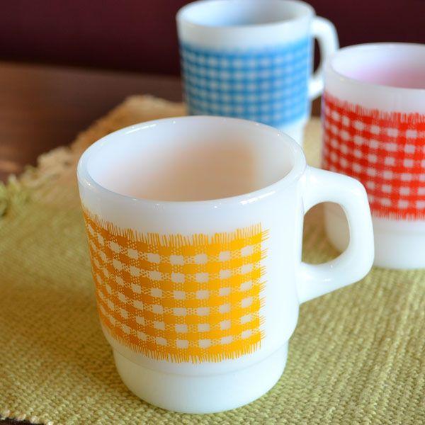 ファイヤーキング スタッキングマグ チェック イエロー - 通販 | 家具