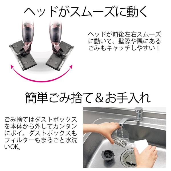 シャープ コードレス スティック型クリーナー ブラック 拭き 掃除機 Ec Fw18 B Apaproduction Fr