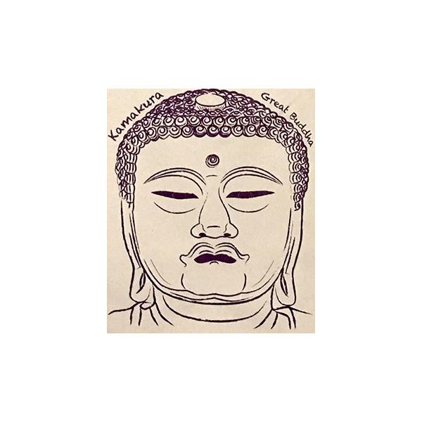 イラスト エコトートマップ鎌倉大仏 生成り Buyee Buyee 日本の通販商品 オークションの代理入札 代理購入