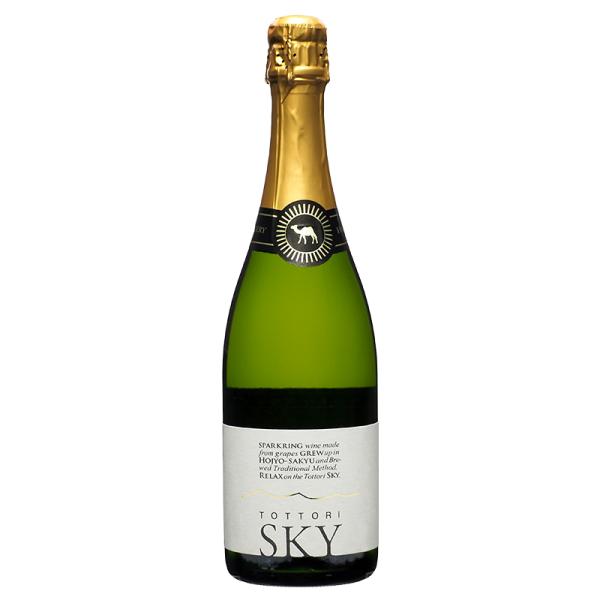 北条ワイン トットリスカイ 白 辛口 750ml 箱なし スパークリングワイン 甲州種 北条砂丘 発泡 鳥取 SKY　（鳥取県のワイ ン）