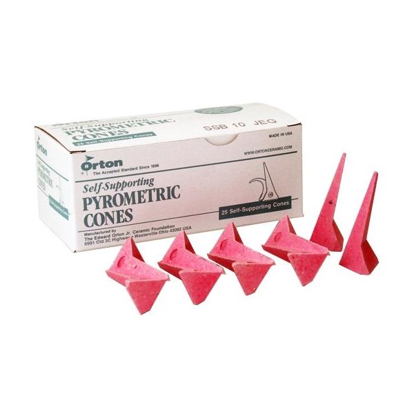 イヤーコーニング ハンドメイド コーン10本セット 陶芸 / オルトンコーン self-suport 10 10本組 : 陶芸ショップ