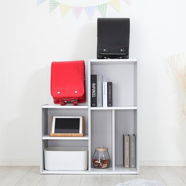 [材質]:強化プリント紙化粧繊維板[カラー]:ホワイト×グレー、ナチュラル[商品サイズ]:・横置き：幅90cm×奥行35.5cm×高さ77cm・縦置き：幅77cm×奥行35.5cm×高さ90cm[梱包サイズ]or[パッケージサイズ]:96c...