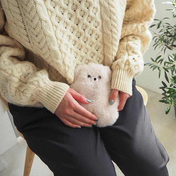 [材質]:ポリエステル[カラー]:ベージュ、ウールホワイト、ウールイエロー、アッシュピンク、アッシュブラウン[商品サイズ]:幅16.5cm×高さ17cm[商品重量]:約210g[生産国]:中国[特徴]:■仕様・モフモフなさわり心地と素朴な表...