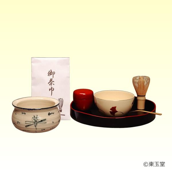 山道盆セット 掻合塗 裏千家 盆点前セット（紙箱） : お茶道具東