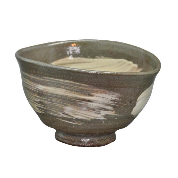 平安与楽 刷毛目 汲出し茶碗 10客 共箱 tougyokudou_257-65