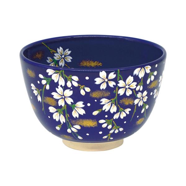 茶道具】茶碗 瑠璃釉 桜 今岡都作 (桐箱) さくら お花見 3月 4 茶道具】茶碗 瑠璃釉 桜 今岡都作 (桐箱) さくら お花見 3月 4