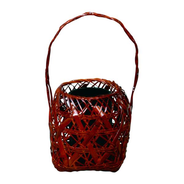 花籠 新清澄籠 (直径19cm×高さ 28cm) （上塗竹入子） : お茶道具